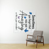 Sometimes You Forget You Are Amazing Wandteppich (Beispiel (Horizontal))