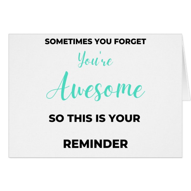 Sometimes You Forget You're Awesome 2 (Vorderseite (Horizontal))