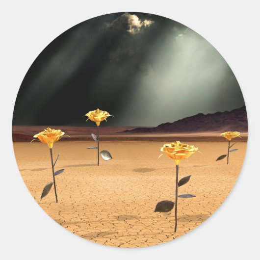 Somewhere No. 3 Runder Aufkleber (Vorderseite)