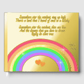 Somewhere Over the Rainbow Gästebuch (Vorderseite)