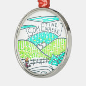 Somewhere / Sometime Silbernes Ornament (Links)