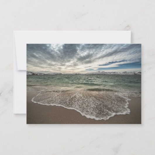 Sommaroy Beach Norwegen Card (Vorderseite)