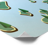 Sommarøy Norwegen Reiseplakatkarte Poster (Ecke)