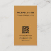 Sommelier Bartender Cocktail Club Visitenkarte (Rückseite)