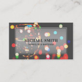 Sommelier Bartender Cocktail Club Visitenkarte (Vorderseite)