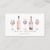 Sommelier Elegante Visitenkarte (Vorderseite)