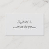 Sommelier Eleganter Barkeeper Beruflicher Wein Visitenkarte (Rückseite)