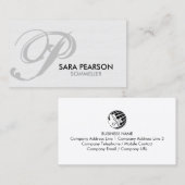 Sommelier-Essen-Getränkemonogramm Visitenkarte (Vorne/Hinten)