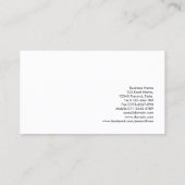 Sommelier Gold Monogram Texture Business Card Visitenkarte (Rückseite)