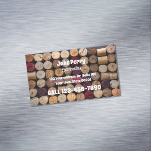 Sommelier Liquor Store Magnetische Visitenkarte