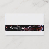 Sommelier Script Wine Flow Business Card Visitenkarte (Vorderseite)