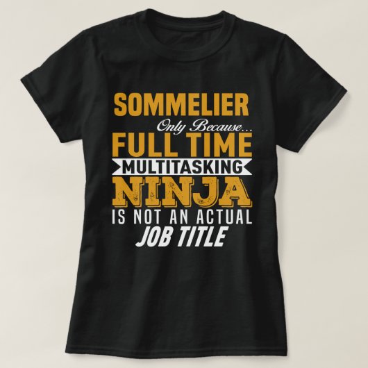 Sommelier T-Shirt (Design vorne)