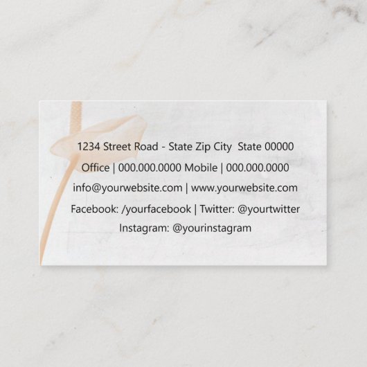 Sommelier Visitenkarte (Rückseite)