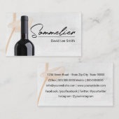 Sommelier Visitenkarte (Vorne/Hinten)