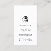 Sommelier Weinkeller Alkohol Visitenkarte (Rückseite)