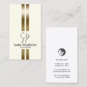 Sommelier Weinkenner Monogramm Visitenkarte (Vorne/Hinten)
