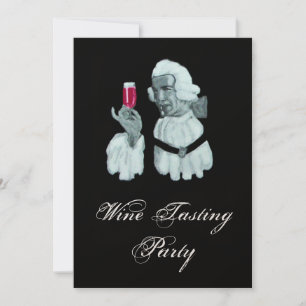 SOMMELIER WEINPROBE-PARTY ,Weißer Champagner Einladung