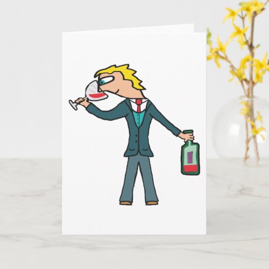 Sommelier Wine Tasting Karte (Gelbe Blume)