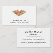 Sommelierwein aus Wasserfarben Visitenkarte (Vorne/Hinten)