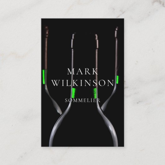 Sommelierwein-Experten-Visitenkarte Visitenkarte (Vorderseite)