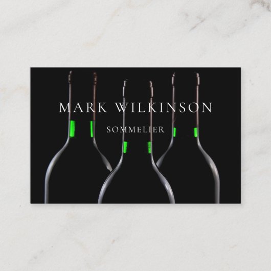 Sommelierwein-Experten-Visitenkarte Visitenkarte (Vorderseite)