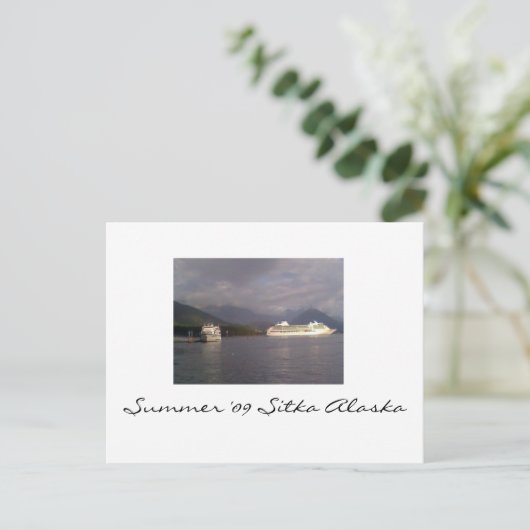 Sommer '09 Sitka Alaska Postkarte (Stehend Vorderseite)