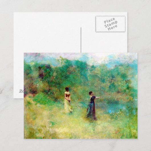 Sommer 1890 postkarte (Vorne/Hinten)