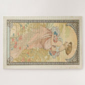 Sommer 1900: Ein Jugendstil von Mucha Puzzle (Horizontal)