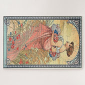 Sommer 1900: Ein Jugendstil von Mucha Puzzle (Horizontal)