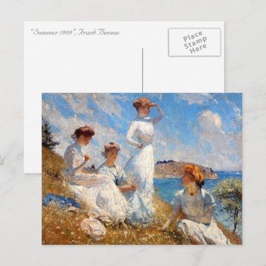 Sommer 1909 postkarte (Vorne/Hinten)