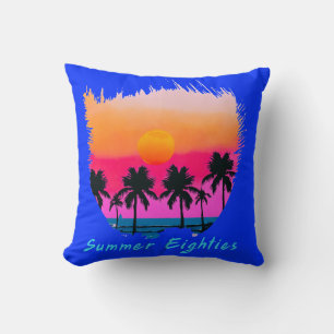 Sommer 1980er Beach Retro Vibe Kissen