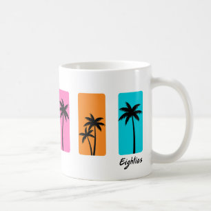Sommer 1980er Jahre Palm Tree Vintag Vibes Kaffeetasse