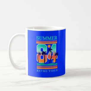 Sommer 1984 Retro Vibe Beach Thema Kaffeetasse