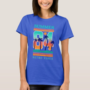 Sommer 1984 Retro Vibe Beach Thema T-Shirt