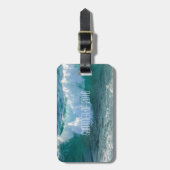 Sommer 2016 Phantastischer Wellenmeer Gepäckanhänger (Vorderseite vertikal)