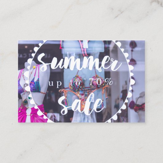 Sommer 2021 (70 % GRATIS) 💯 Visitenkarte (Rückseite)