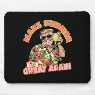 Sommer 2024 Wieder groß Donald Trump Urlaub Hawa Mousepad