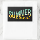 Sommer 2025 rechteckiger aufkleber (Tasche)