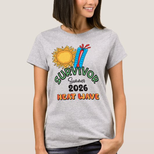 Sommer 26 Hitzewelle Damen Basic T-Shirt (Vorderseite)