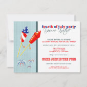 Sommer 4. Juli Party/Cookout Einladung:2 Einladung (Vorderseite)