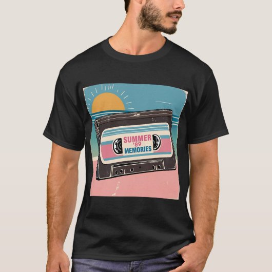 Sommer "89 Cassette Tape T-Shirt - Retro Music Gif (Vorderseite)