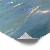 Sommer Abend am Strand in Skagen, P.S. Kroyer Poster (Ecke)