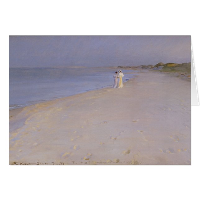 Sommer-Abend am Südstrand, Skagen, 1893 (Vorderseite (Horizontal))
