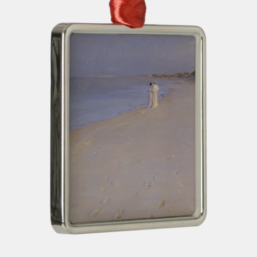 Sommer-Abend am Südstrand, Skagen, 1893 Silbernes Ornament (Rechts)