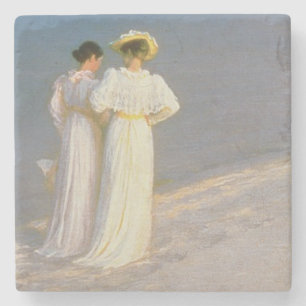 Sommer-Abend auf dem Skagen südlichen Strand 2 Steinuntersetzer
