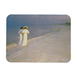 Sommer-Abend auf dem Skagen südlichen Strand Magnet