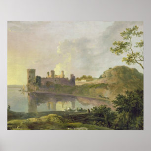 Sommer Abend (Burg Caernarvon) c.1764-65 (Öl) Poster