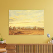 Sommer - Abend Landschaft (Öl auf Leinwand) Leinwanddruck (Insitu (Wohnzimmer))