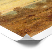 Sommer - Abend Landschaft (Öl auf Leinwand) Poster (Ecke)