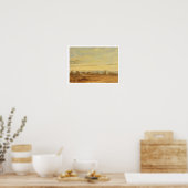 Sommer - Abend Landschaft (Öl auf Leinwand) Poster (Küche)